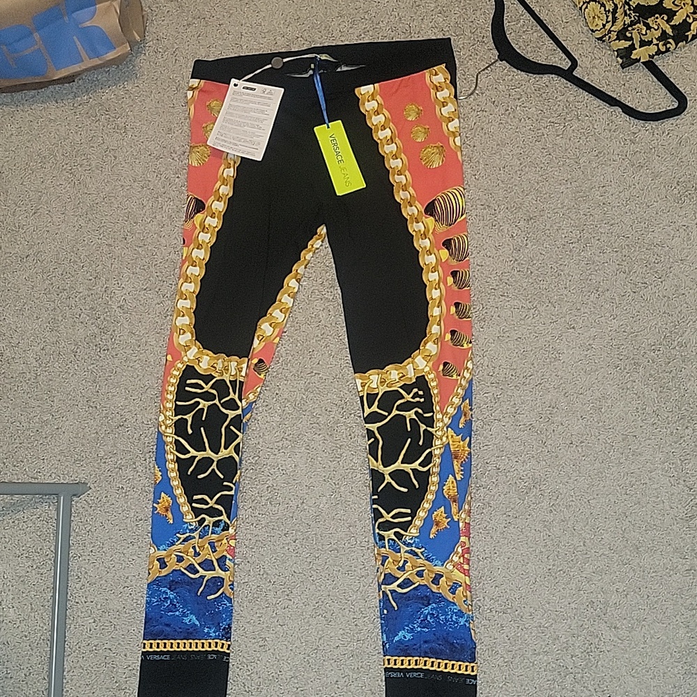 Versace cotton leggings brand new size US8